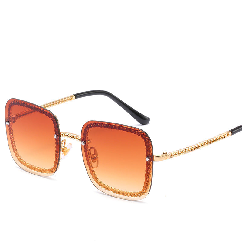 Statement Square Sunglasses with Decorative Frame Bowlift