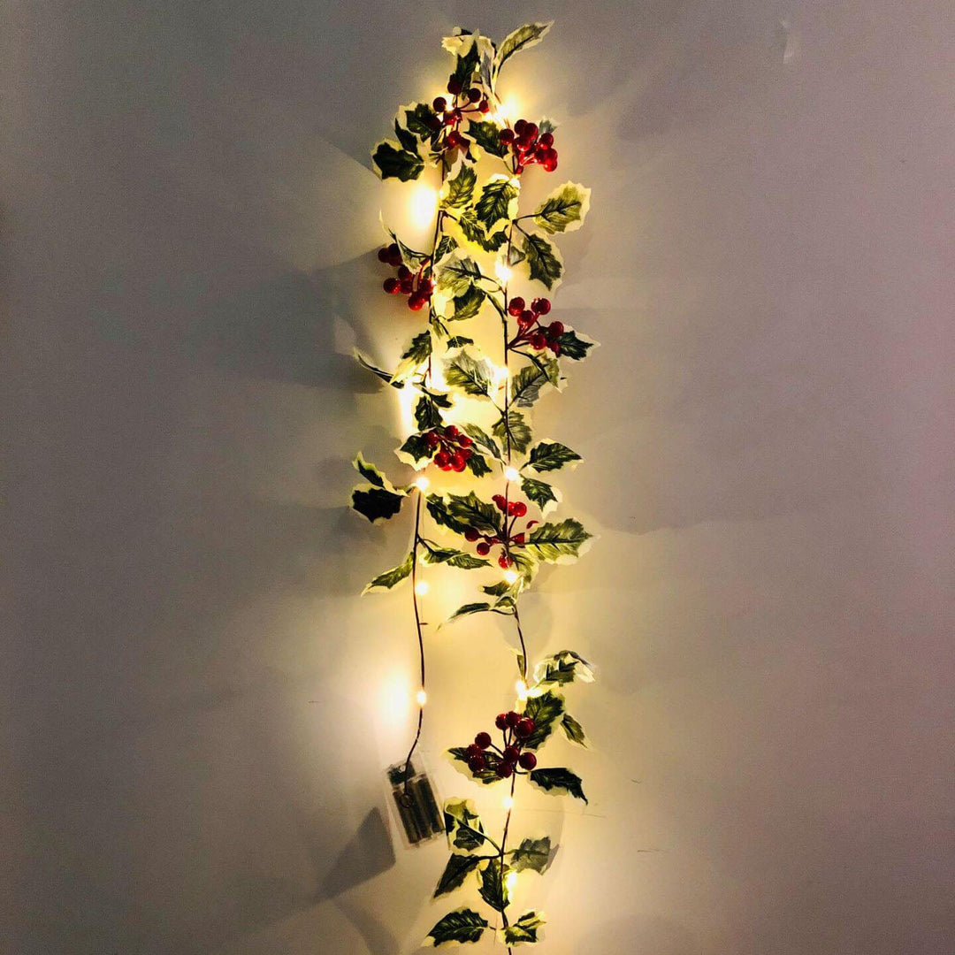 BowLift | Christmas Red Fruit Rattan Party Window Patio Party Thanksgiving Decoration String Lights