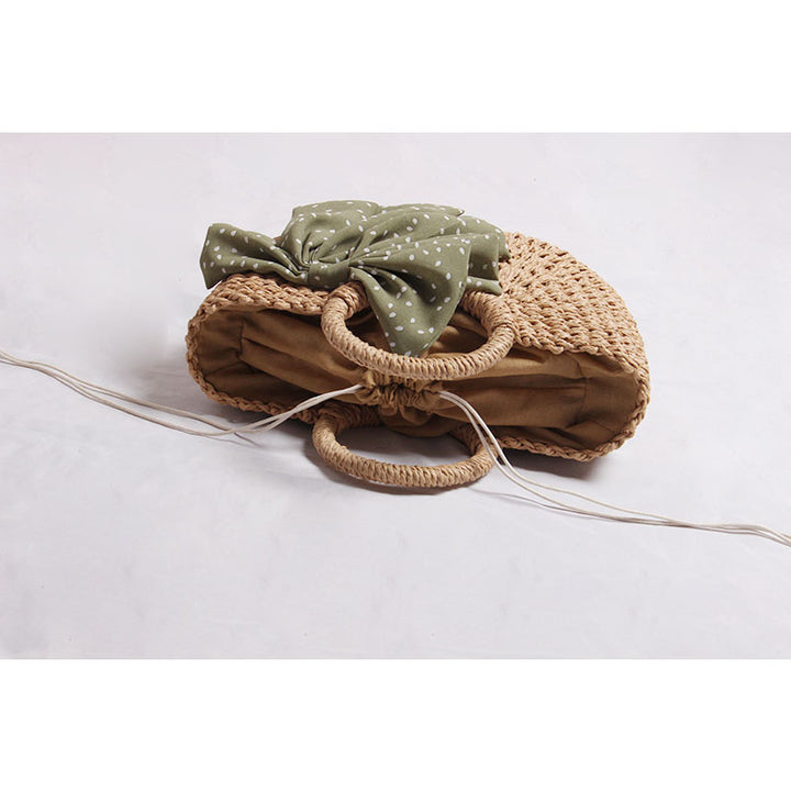 Basket bag with decorative bow details Bowlift
