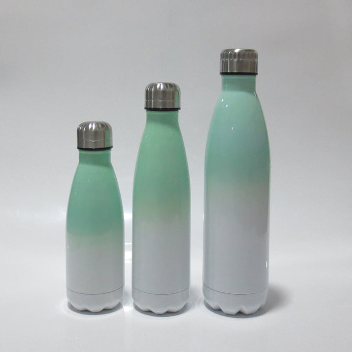 Ladies stainless steel insulated bottle with innovative grip surface Bowlift