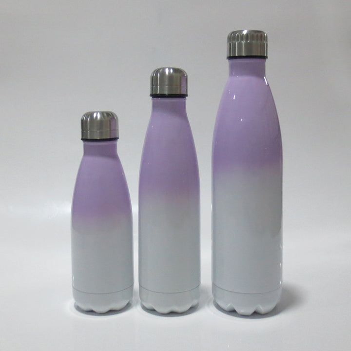 Ladies stainless steel insulated bottle with innovative grip surface Bowlift