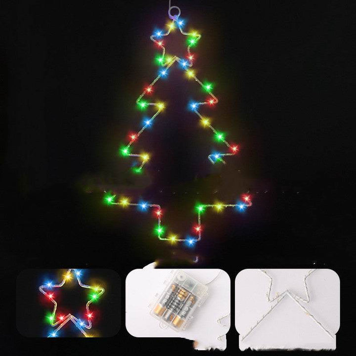 BowLift | Wrought Iron Christmas Tree Shaped Hanging Window Ornament