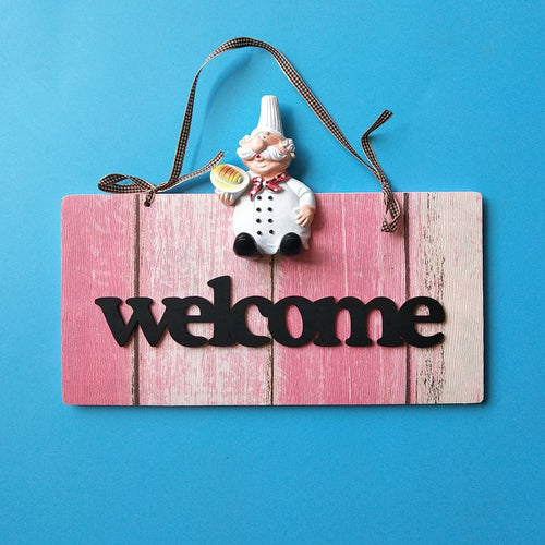 Chef-Themed Welcome Sign