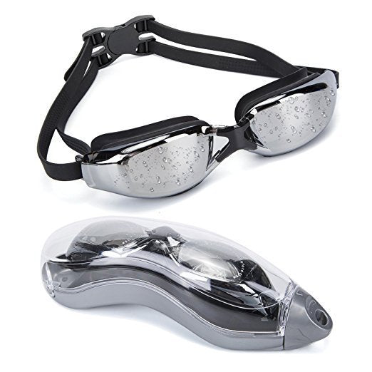 Swim set with ergonomic swim goggles and comfortable cap Bowlift
