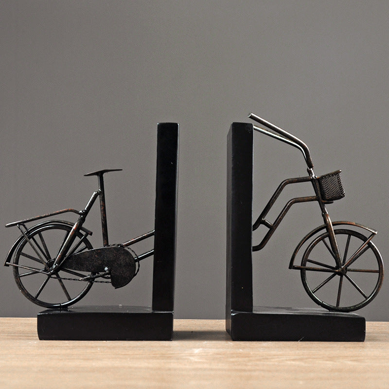 Bicycle-Themed Decorative Bookends