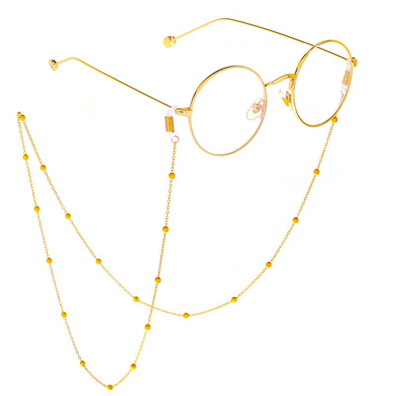 Elegant Eyewear Chain with Decorative Beads Bowlift