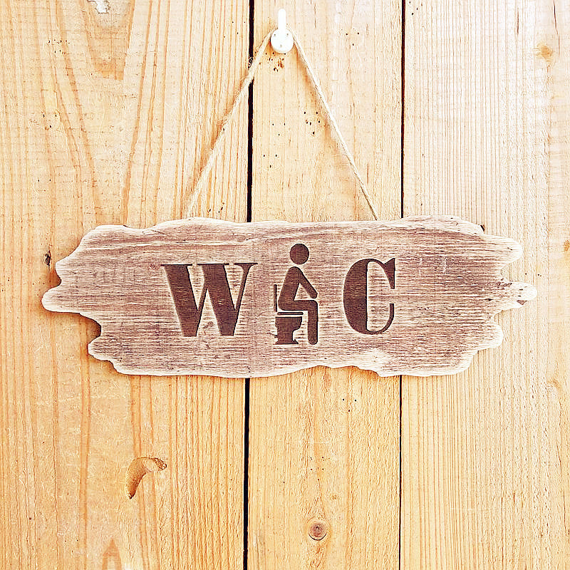 Rustic Wooden Welcome Sign