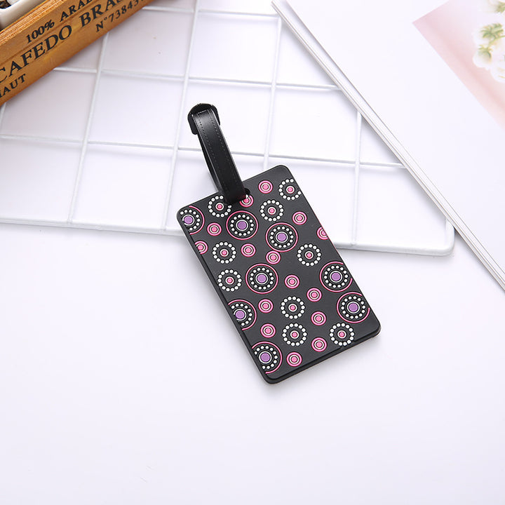 Unisex Geometric Pattern Travel Luggage Tag Bowlift
