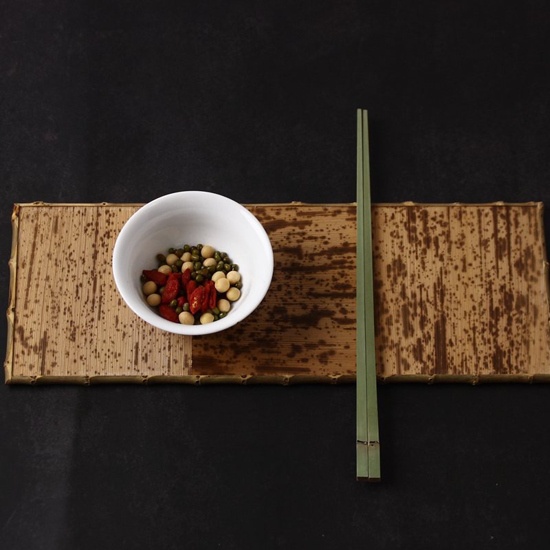 Reusable Eco-Friendly Bamboo Square-Ended Chopsticks Bowlift