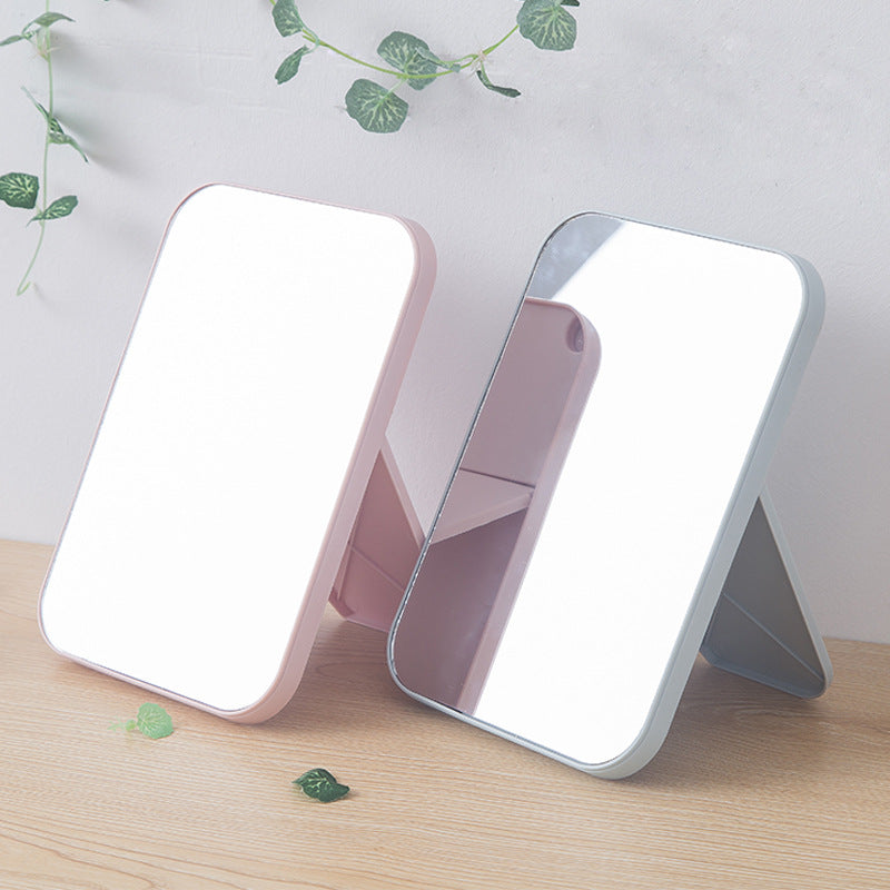 Foldable Tabletop Makeup Mirror with Adjustable A-Frame Stand Bowlift