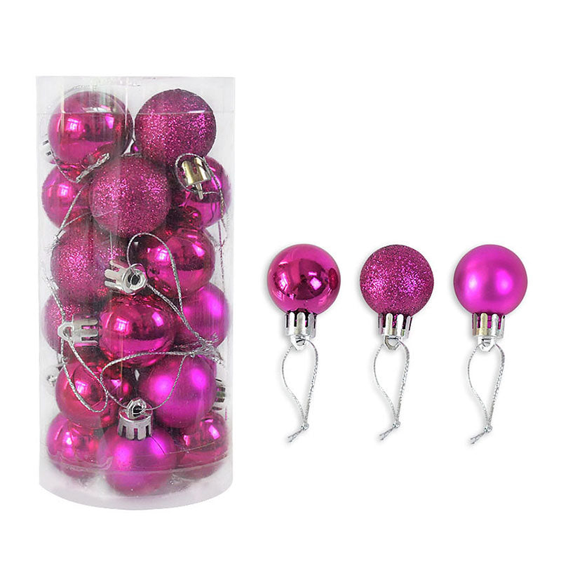 BowLift | 3CM24pcs Bright Matte Christmas Balls
