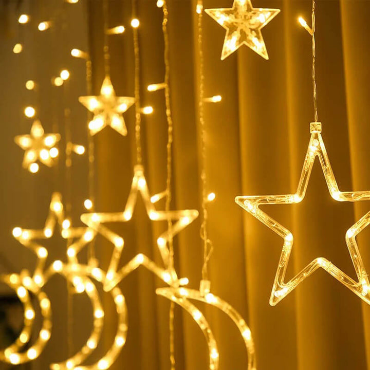BowLift | Star Moon LED Festival Decoration Atmosphere Decoration Plastic String Lights