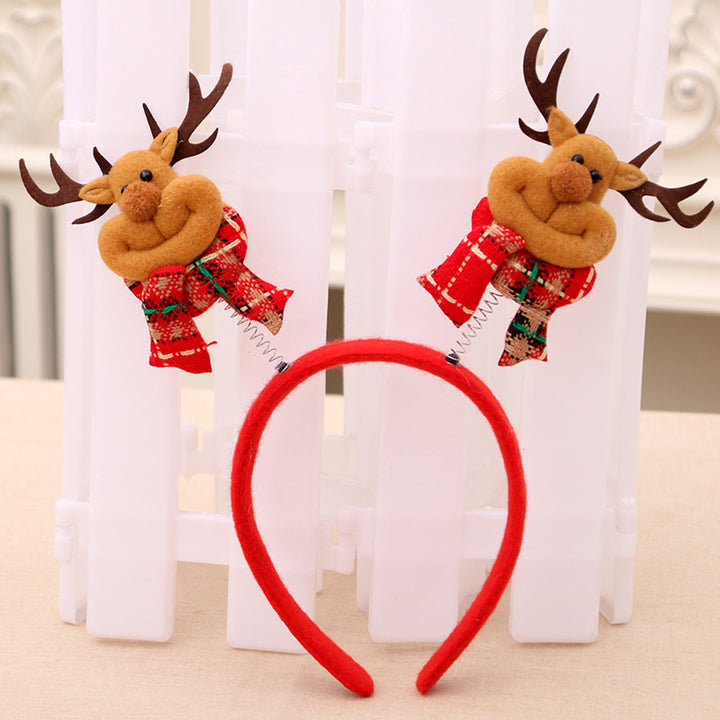 Festive Holiday Bear Headband Bowlift