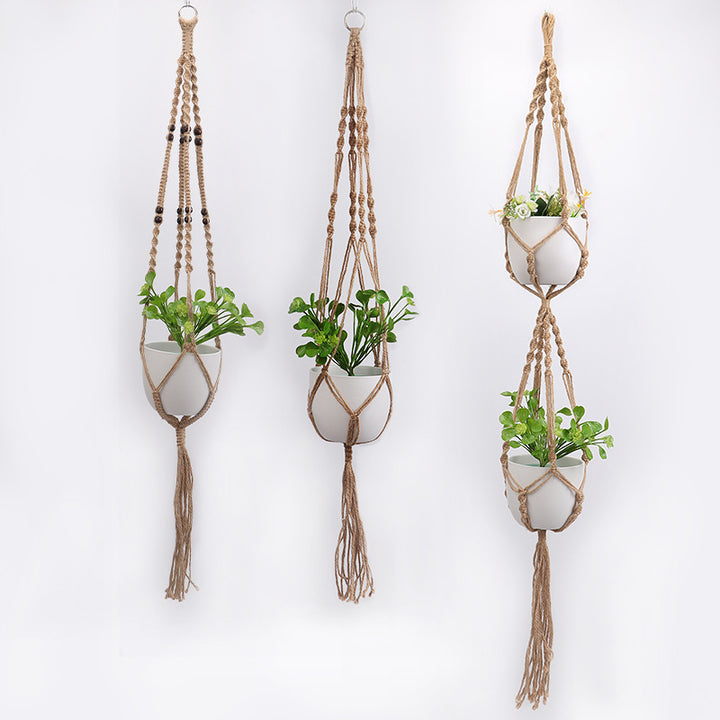 Macramé Plant Hanger with Artistic Design Bowlift
