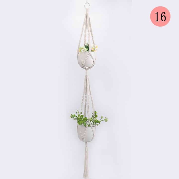 Plant-hanging macrame shelf Bowlift