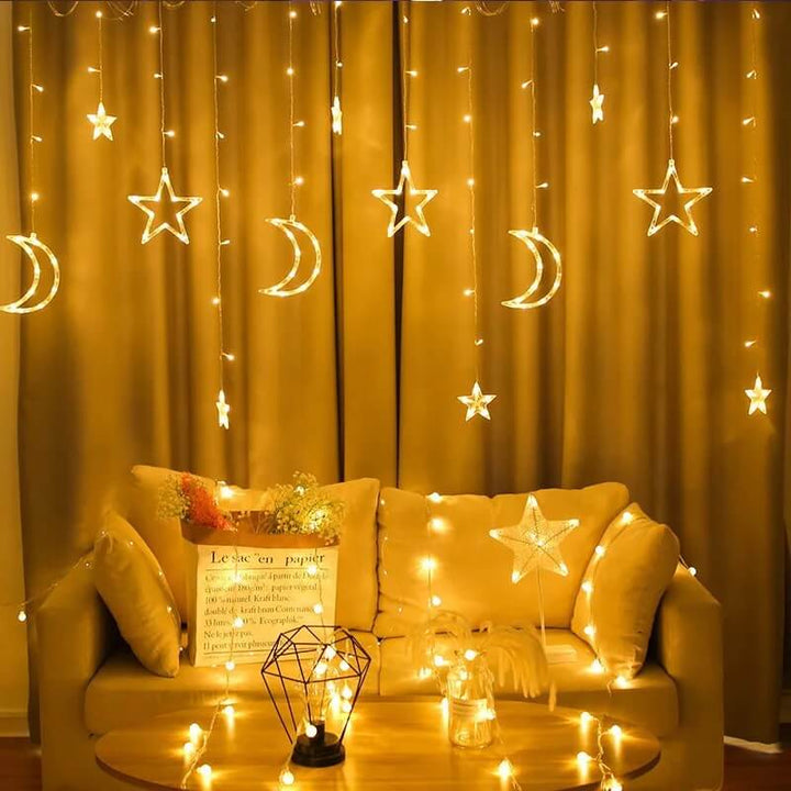 BowLift | Star Moon LED Festival Decoration Atmosphere Decoration Plastic String Lights