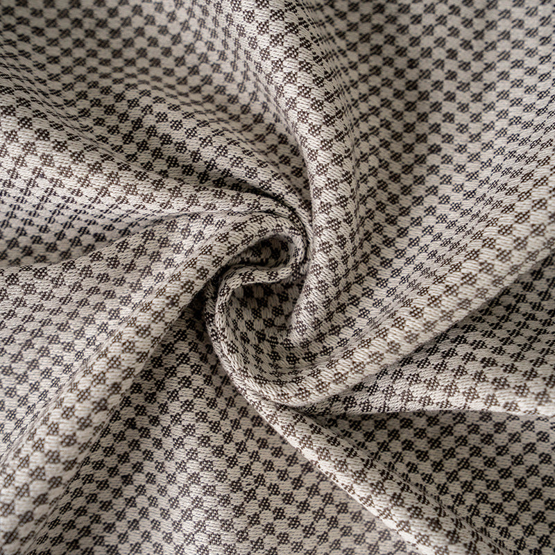 Square decorative pillow cover with micro-structured dot binding and concealed zipper Bowlift