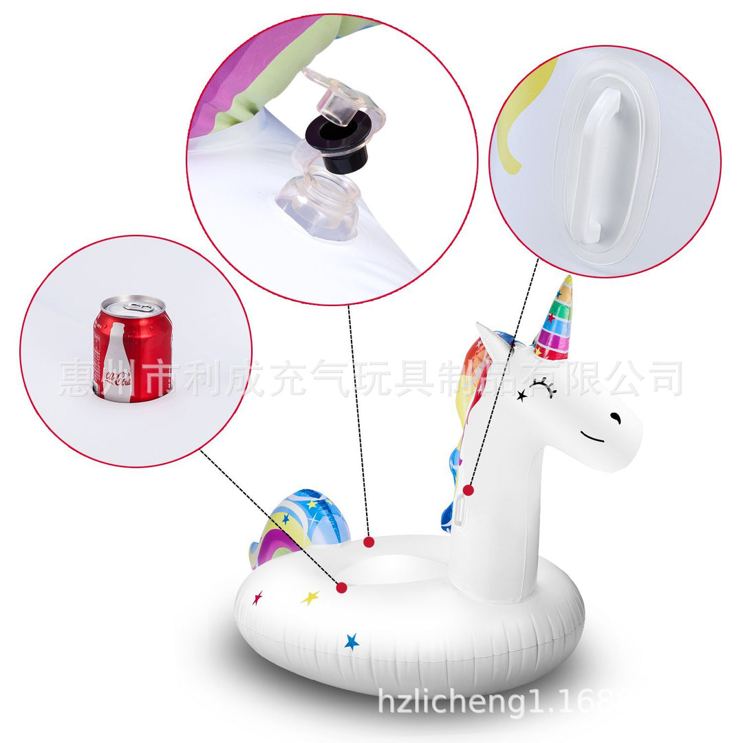 Ladies inflatable swimming toy in the shape of a unicorn Bowlift