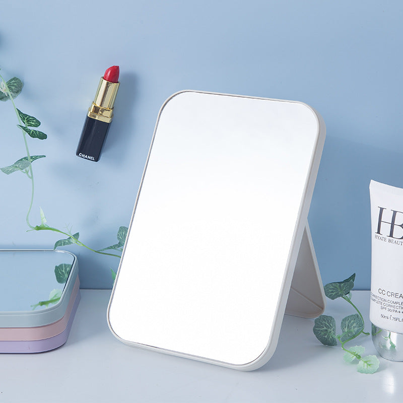 Foldable Tabletop Makeup Mirror with Adjustable A-Frame Stand Bowlift