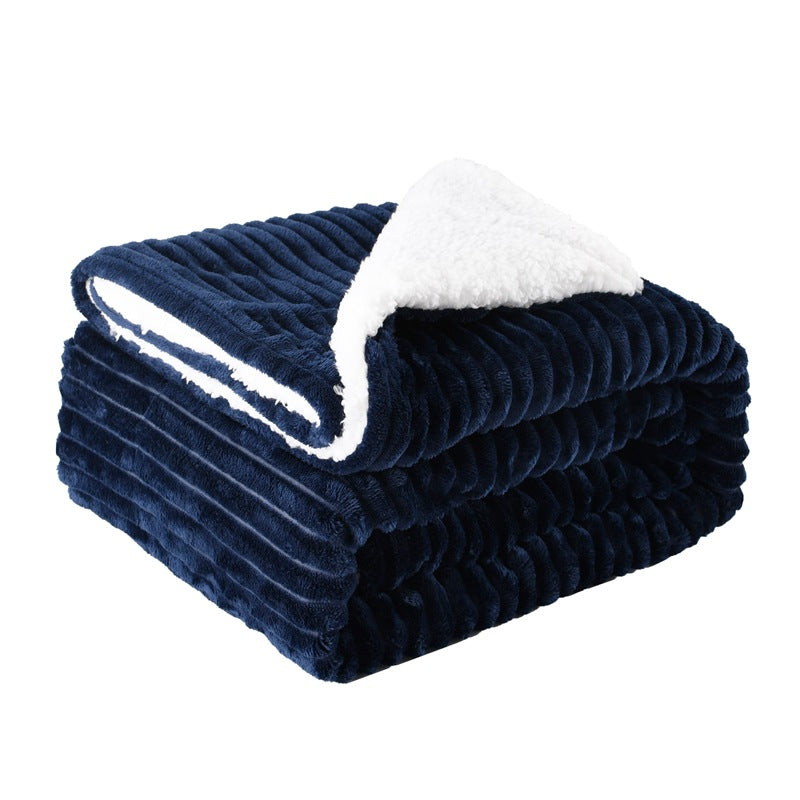 Women's ultra-soft plush blanket with contrasting reversible design Bowlift