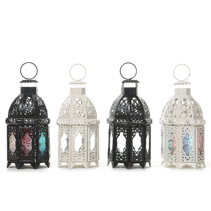Handcrafted Dome-Top Filigree Metal Candle Lantern for Tealights and LED Candles Bowlift