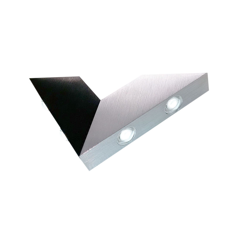 BowLift | Minimalist V neck metal wall lamp LED wall mounted light in RGB color light, black and silver