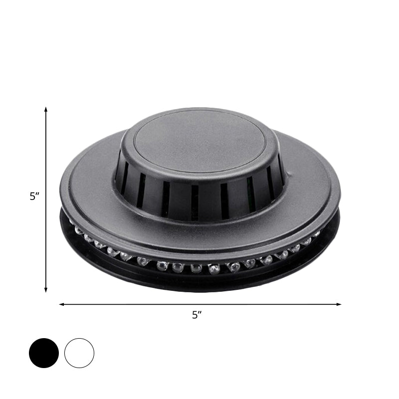 BowLift | UFO Karaoke Bar Wall Lighting Metal Modernist RGB Color Flashing LED Wall Mounted Fixture in Black/White