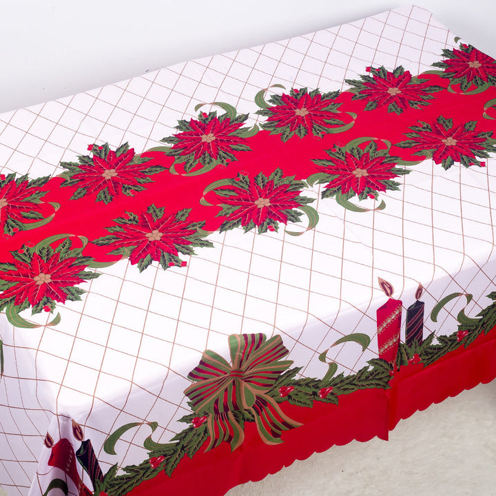 BowLift | Christmas Decorations Christmas Polyester Printed Tablecloth Christmas Tablecloth