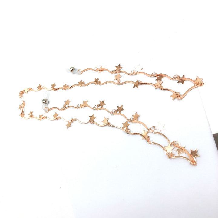 Star-Embellished Eyewear Chain Bowlift