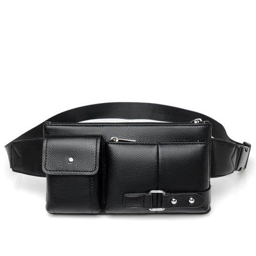 Multifunctional Leather Waist Bag Bowlift