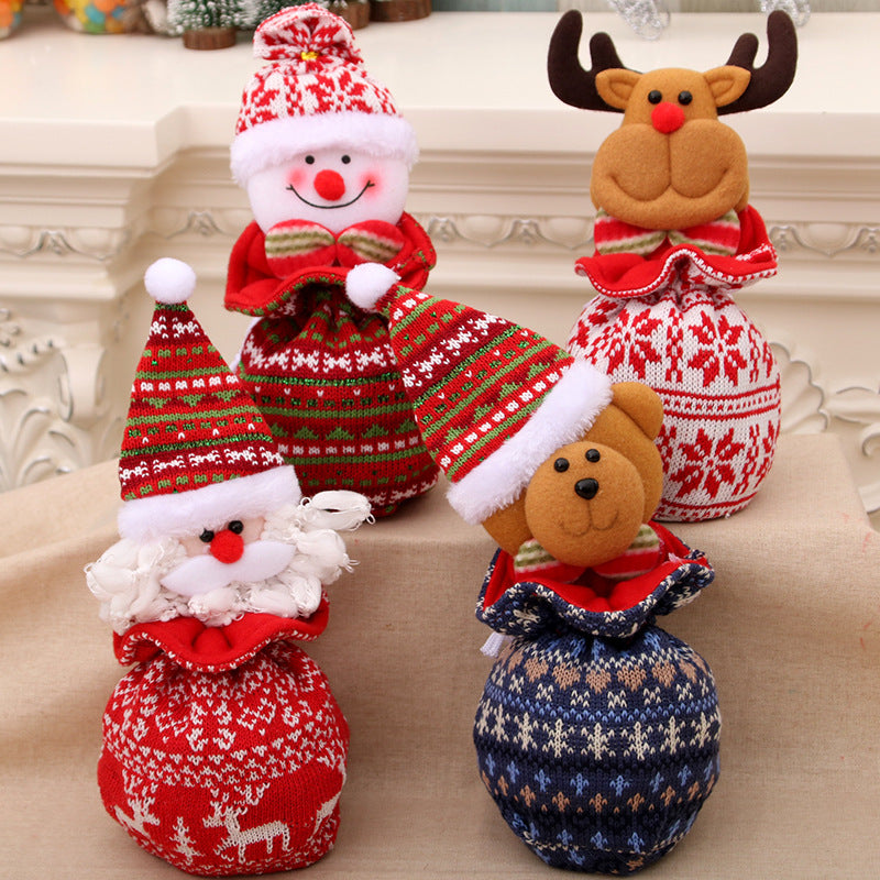 Festive Plush Bear Gift Bag Bowlift