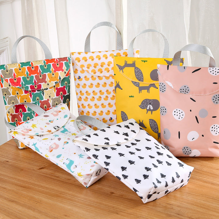 Funny Duck Motif Shopping Bag Bowlift