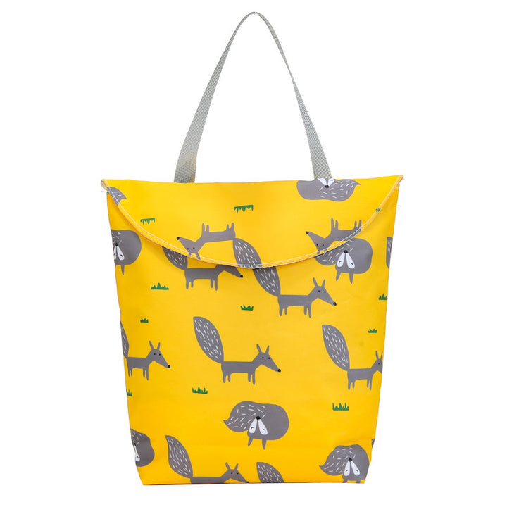 Funny Duck Motif Shopping Bag Bowlift