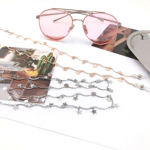 Star-Embellished Eyewear Chain Bowlift
