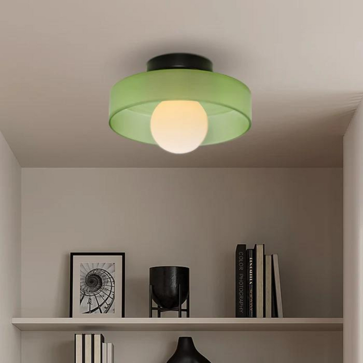 Round Ceiling Lamp with Stylish Functionality - LumiSphere | Bowlift