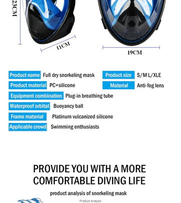 BowLift | Full Face Anti Fog Underwater Scuba Diving Mask 4.9/5