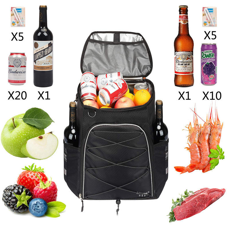 Unisex cool backpack with insulated interior compartment, flexible carrying comfort, and organized front pocket Bowlift