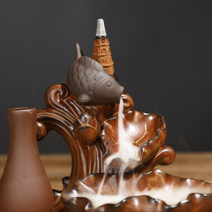 Decorative Waterfall Incense Burner