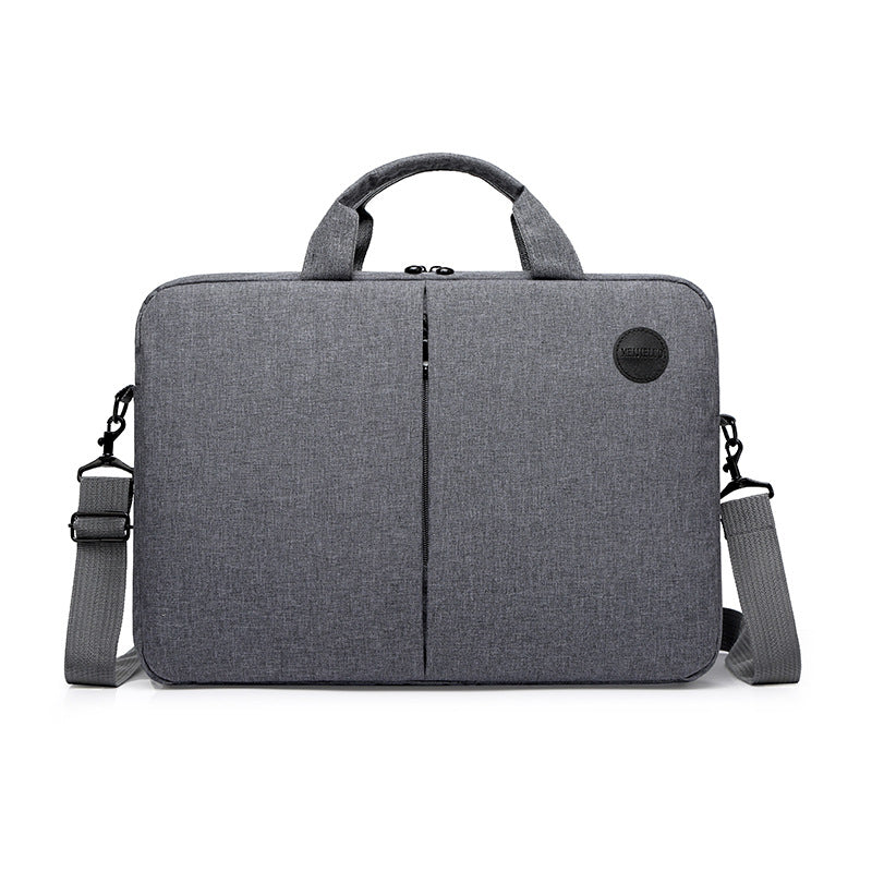 Padded Laptop Briefcase with Detachable Shoulder Strap and Front Organizer Bowlift