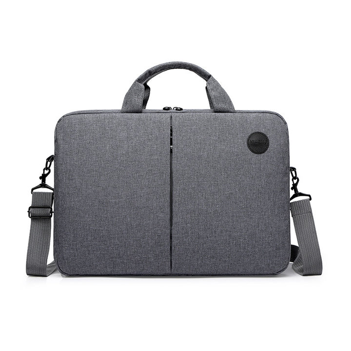 Padded Laptop Briefcase with Detachable Shoulder Strap and Front Organizer Bowlift
