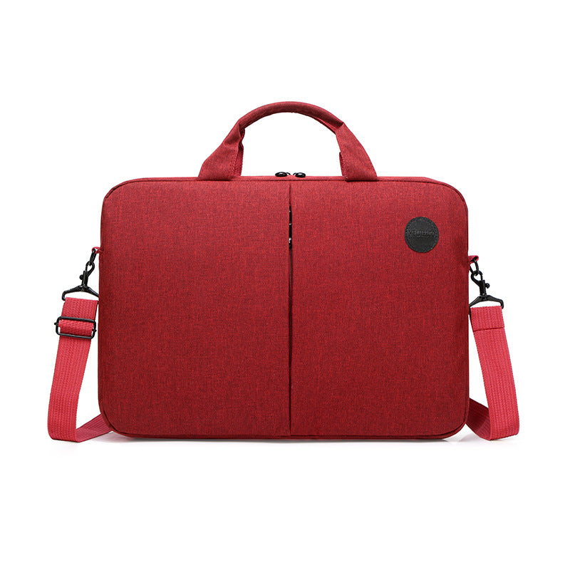 Padded Laptop Briefcase with Detachable Shoulder Strap and Front Organizer Bowlift
