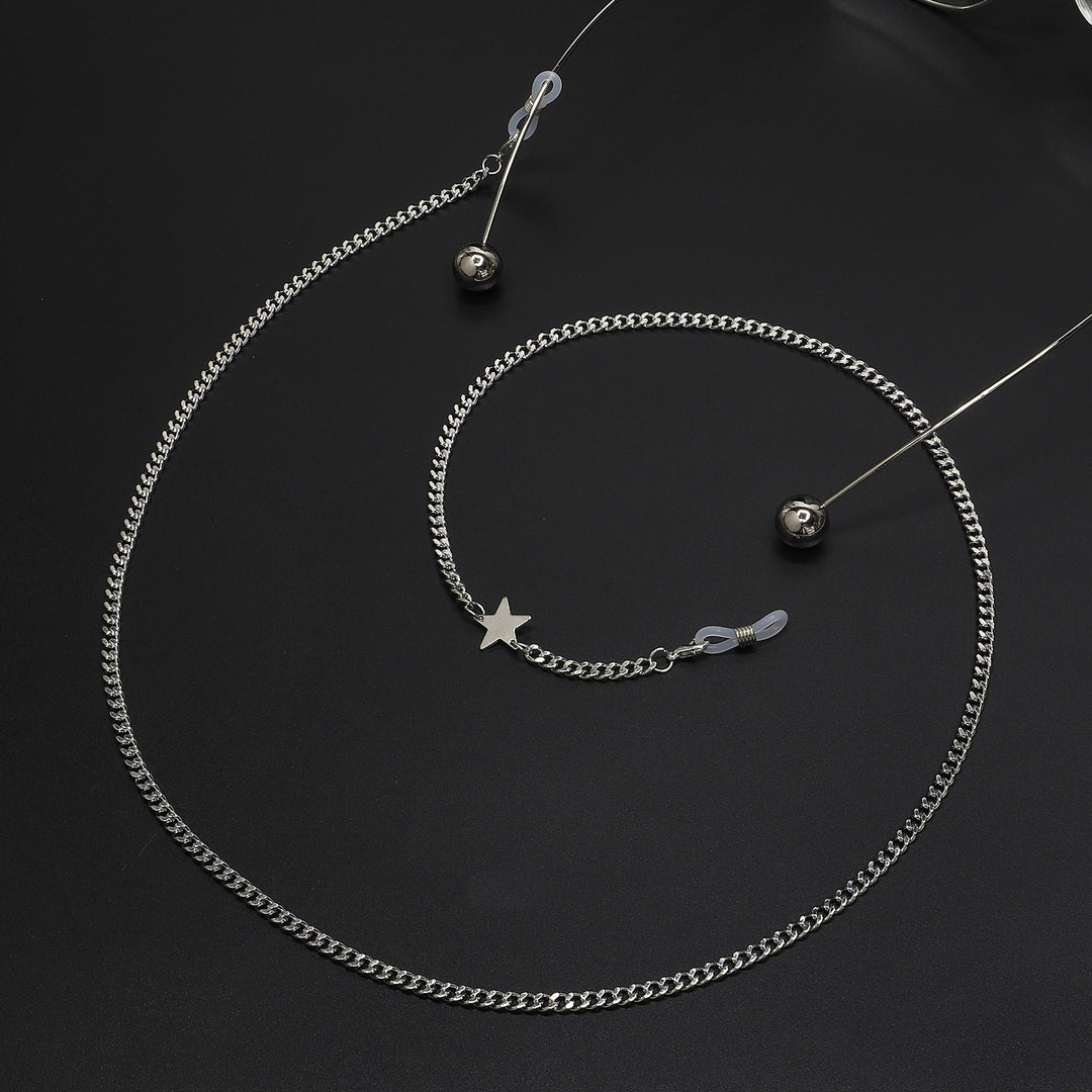 Star-Decorated Eyewear Chain Bowlift