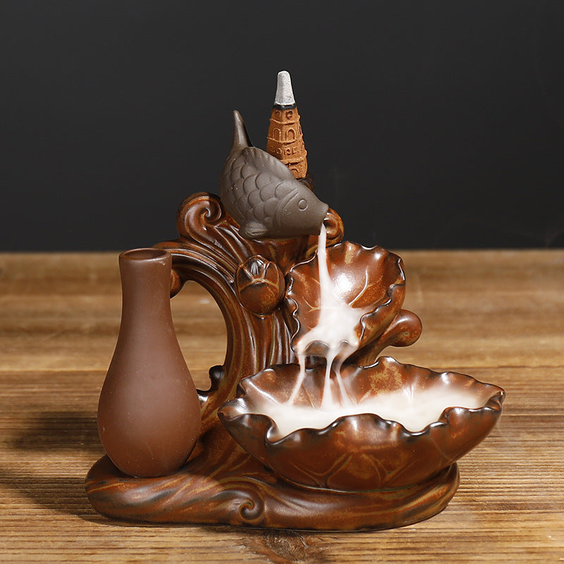 Decorative Waterfall Incense Burner