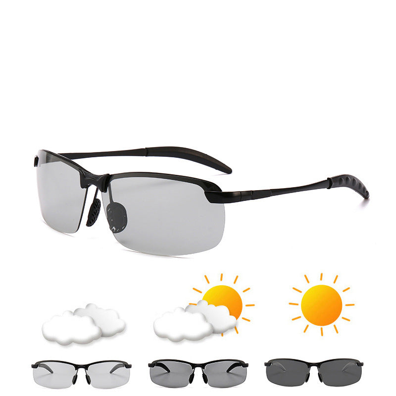 Men's sporty sunglasses with polarized lenses and flexible frame Bowlift