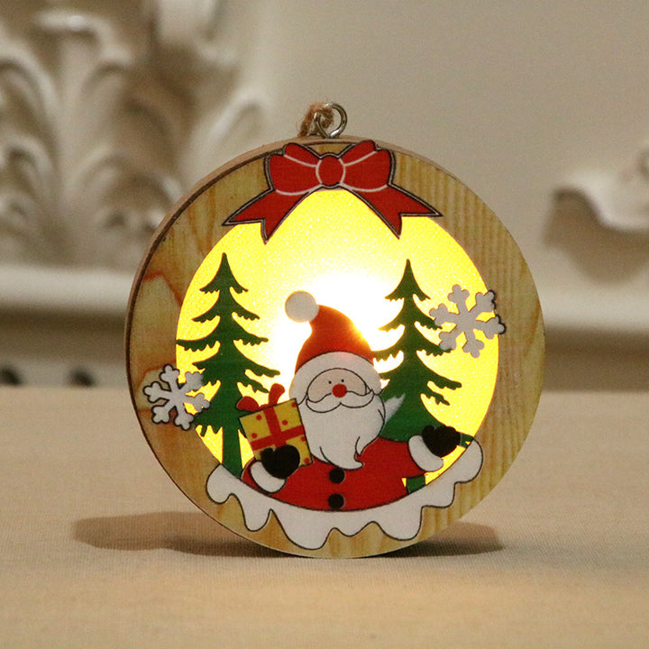 Illuminated Wooden Christmas Ornament Bowlift