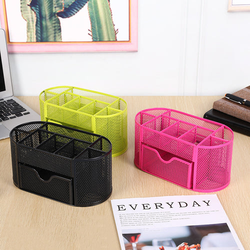 Mesh Desk Organizer with Drawer Bowlift
