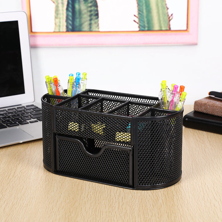 Mesh Desk Organizer with Drawer Bowlift