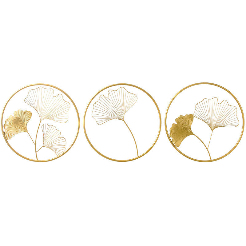 Decorative Metal Ginkgo Leaf Wall Art Bowlift