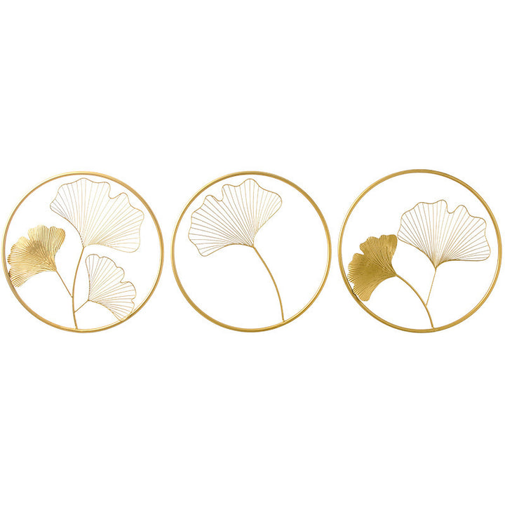 Decorative Metal Ginkgo Leaf Wall Art Bowlift