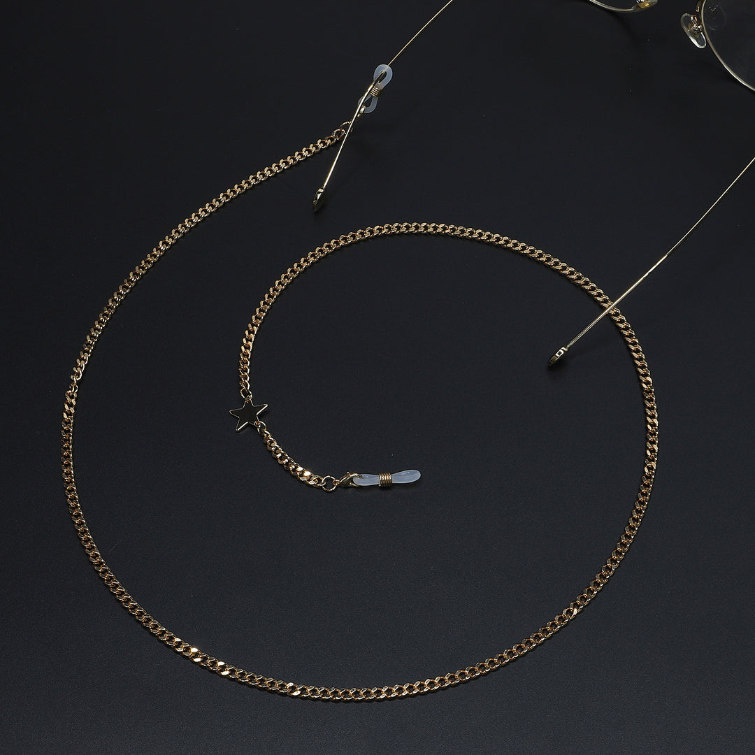 Star-Decorated Eyewear Chain Bowlift